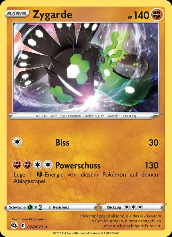 Zygarde card in German