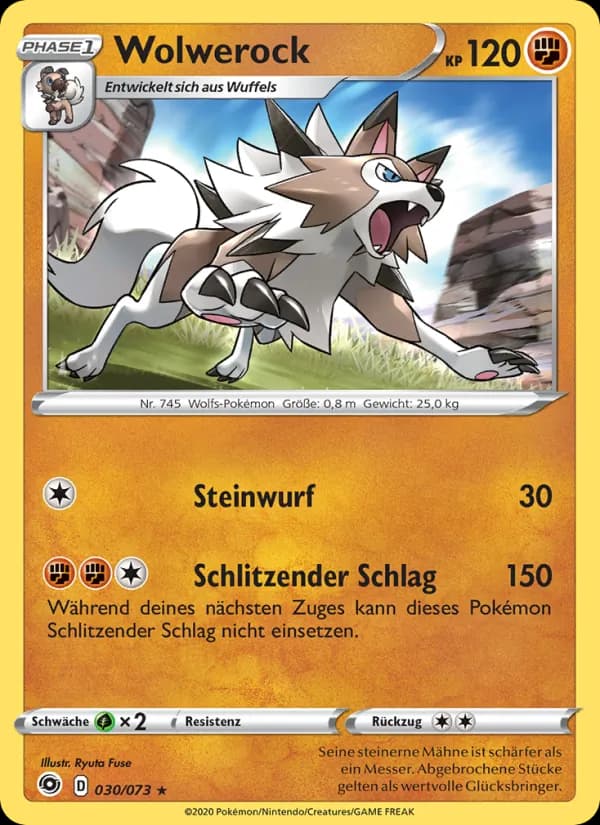 Wolwerock card in German