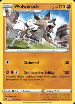 Wolwerock card in German