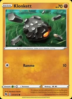 Klonkett card in German