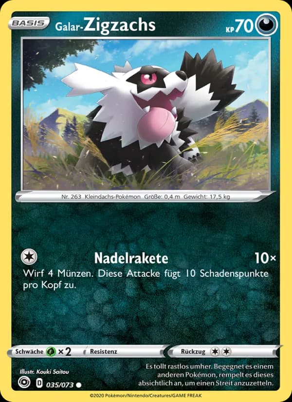 Galar-Zigzachs card in German