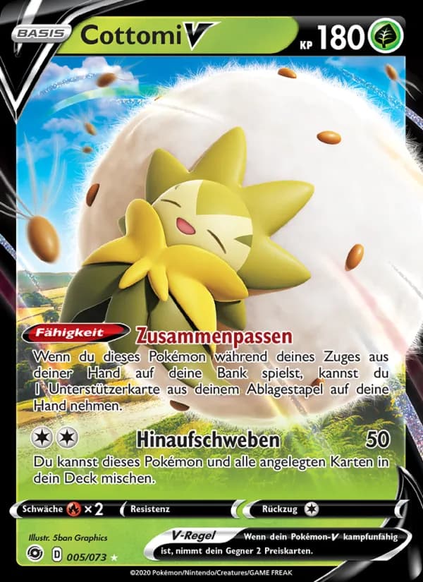 Cottomi V card in German