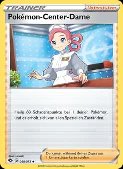 Pokémon-Center-Dame card in German