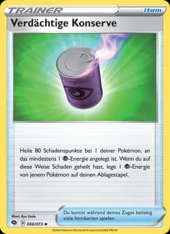Verdächtige Konserve card in German