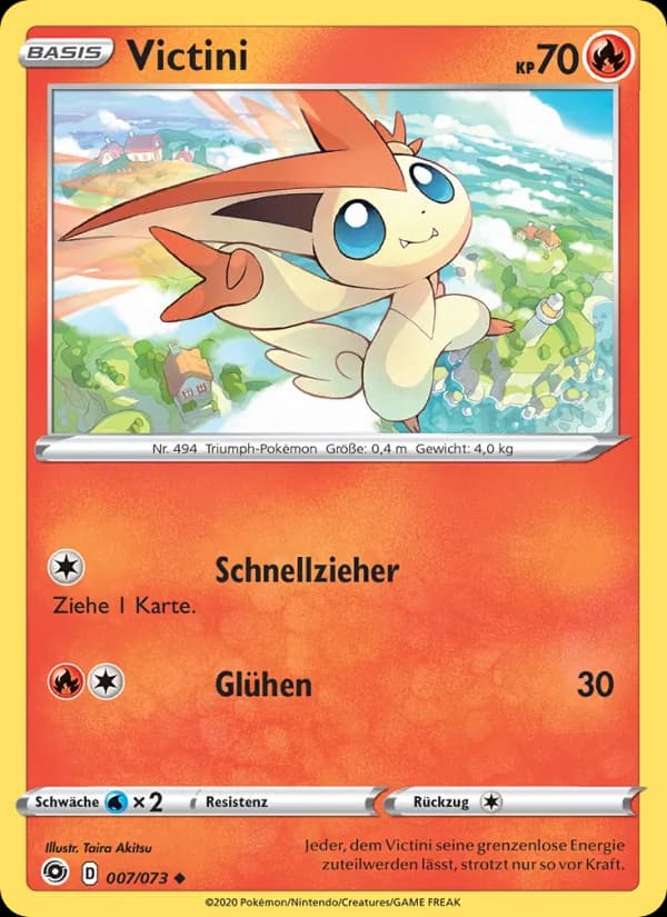 Victini card in German