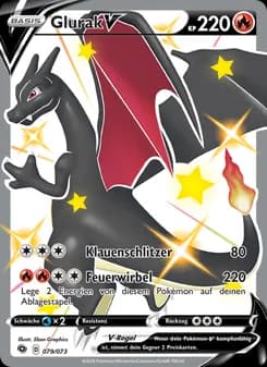 Glurak V card in German