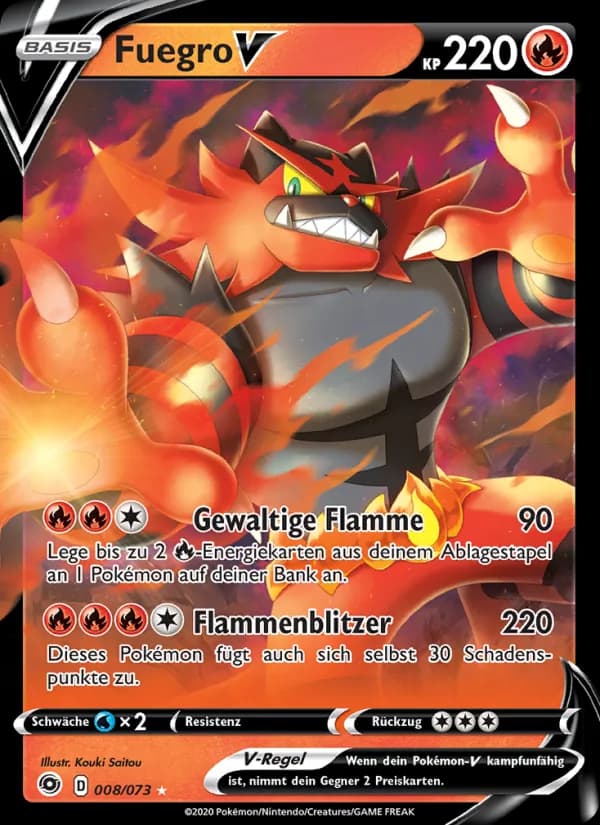 Fuegro V card in German