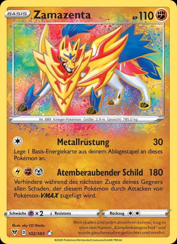 Zamazenta card in German