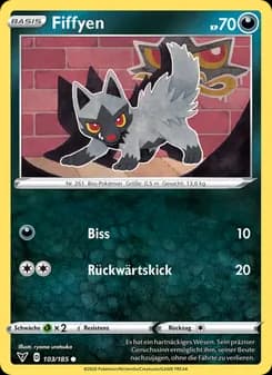 Fiffyen card in German