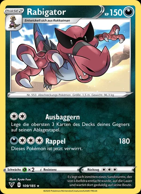 Rabigator card in German
