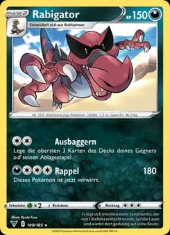 Rabigator card in German
