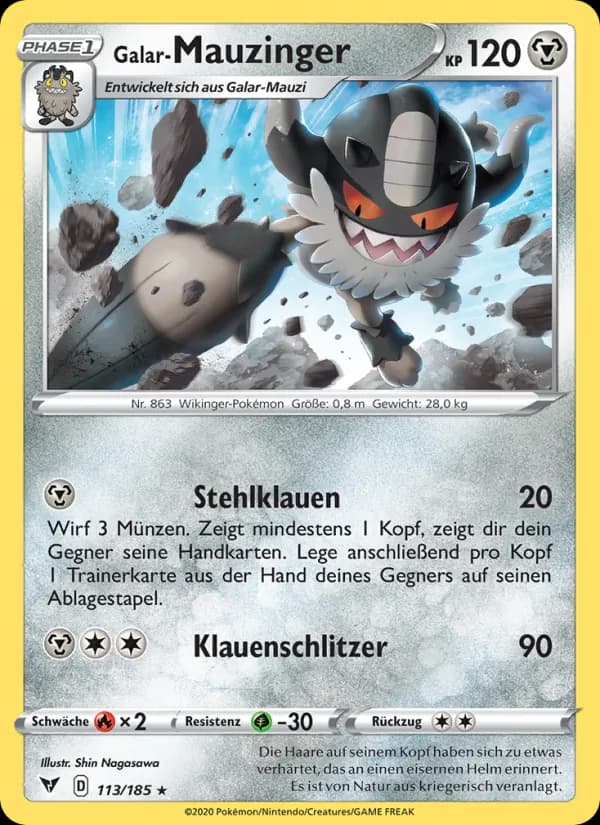 Galar-Mauzinger card in German