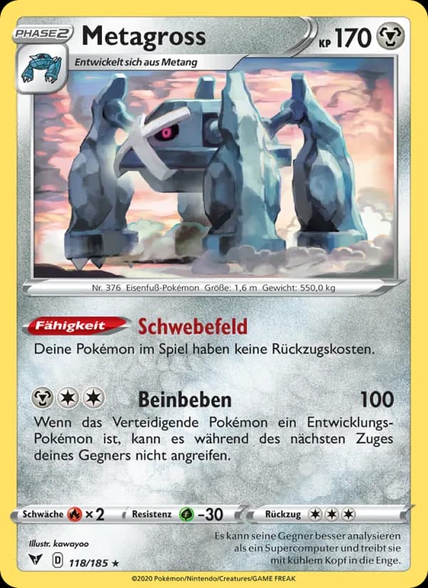 Metagross card in German