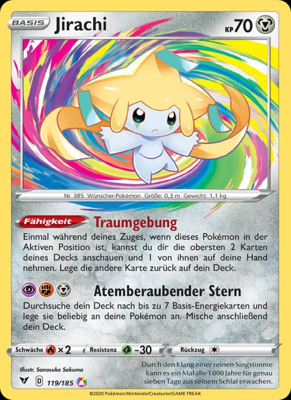 Jirachi card in German
