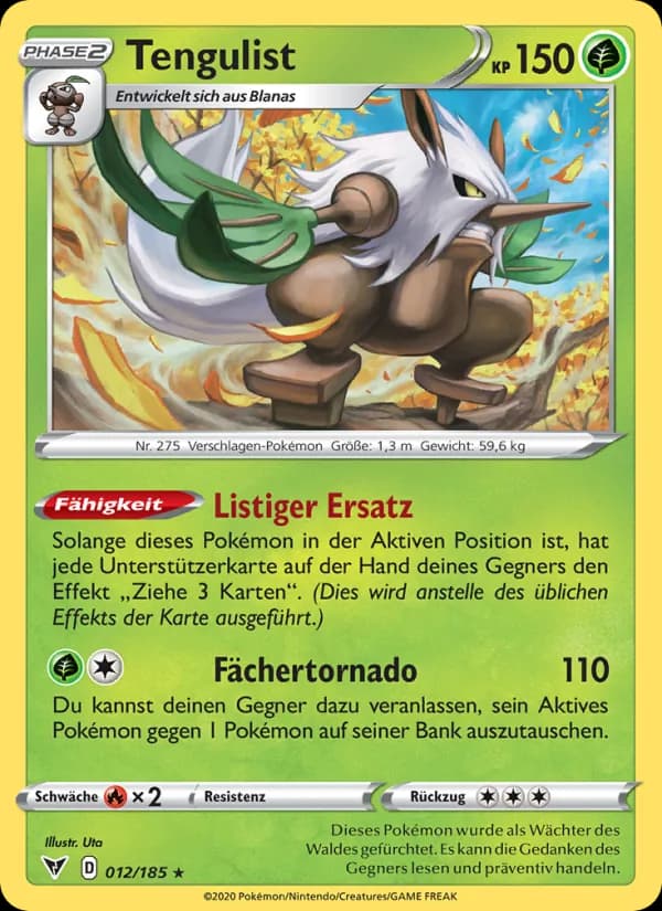 Tengulist card in German