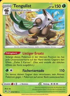 Tengulist card in German