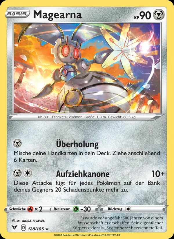 Magearna card in German