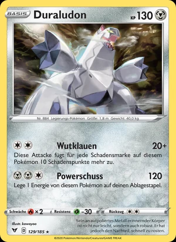 Duraludon card in German