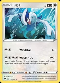 Lugia card in German