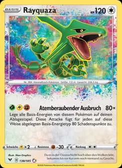 Rayquaza card in German
