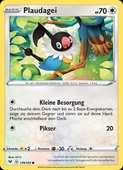 Plaudagei card in German