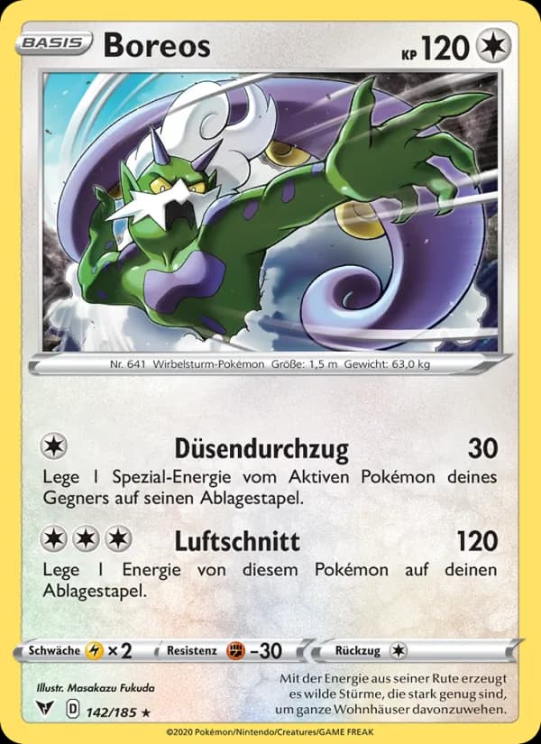 Boreos card in German