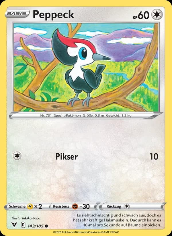 Peppeck card in German