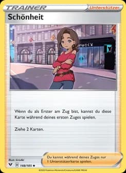 Schönheit card in German