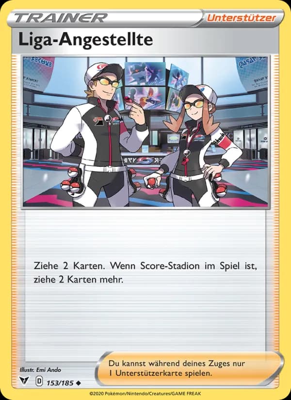 Liga-Angestellte card in German