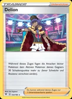Delion card in German