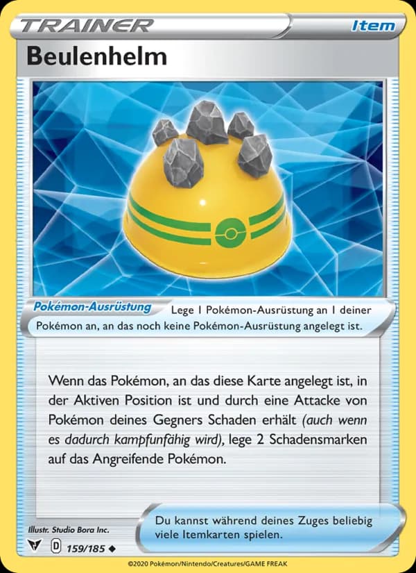 Beulenhelm card in German