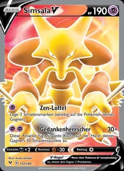 Simsala V card in German