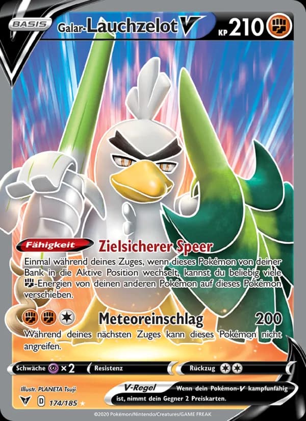 Galar-Lauchzelot V card in German