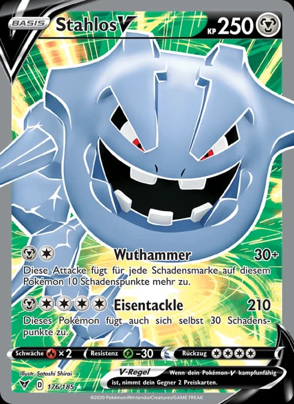Stahlos V card in German