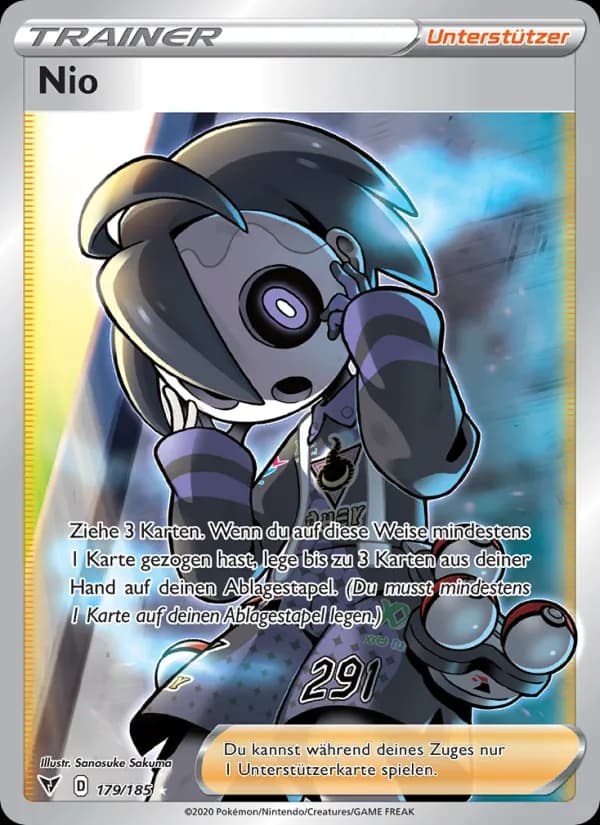 Nio card in German