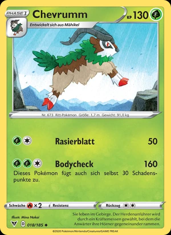 Chevrumm card in German