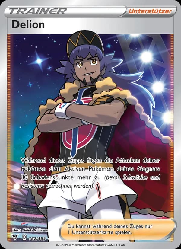 Delion card in German