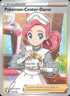 Pokémon-Center-Dame card in German