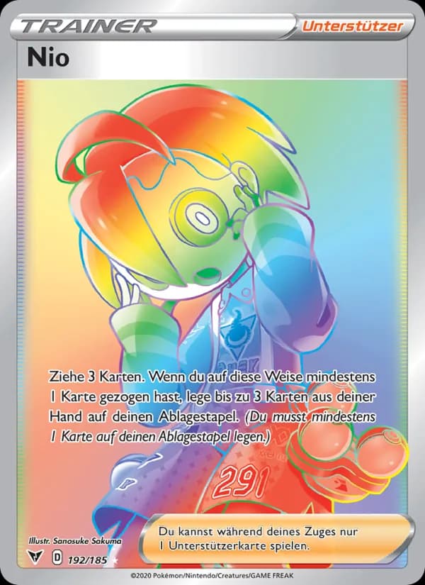 Nio card in German