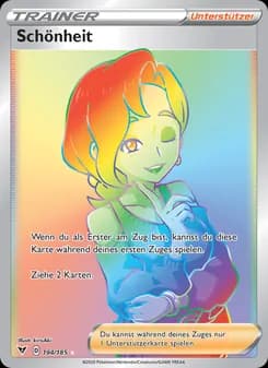 Schönheit card in German