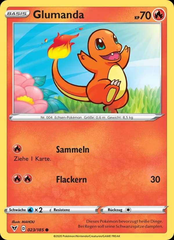 Glumanda card in German