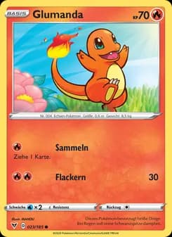 Glumanda card in German