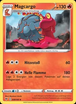 Magcargo card in German