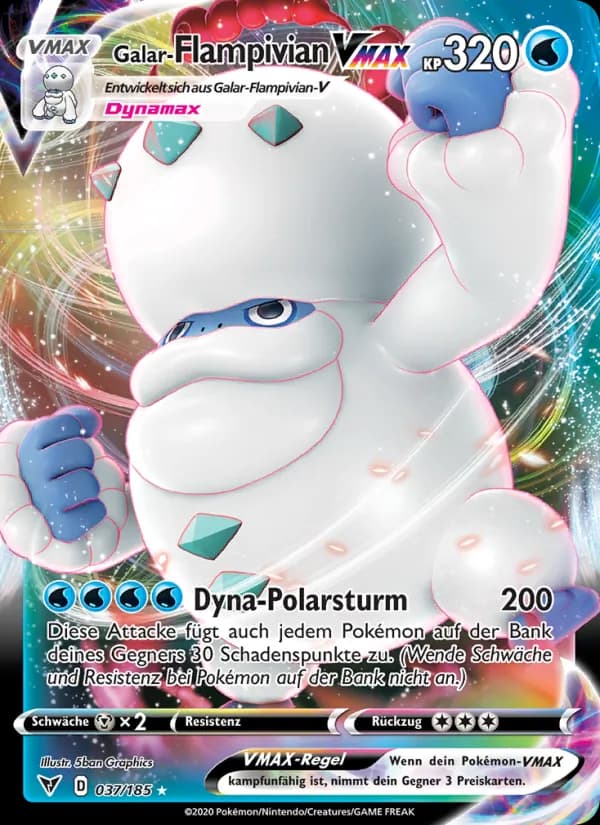 Galar-Flampivian VMAX card in German