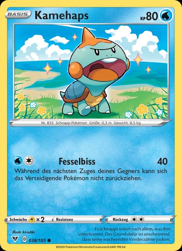 Kamehaps card in German