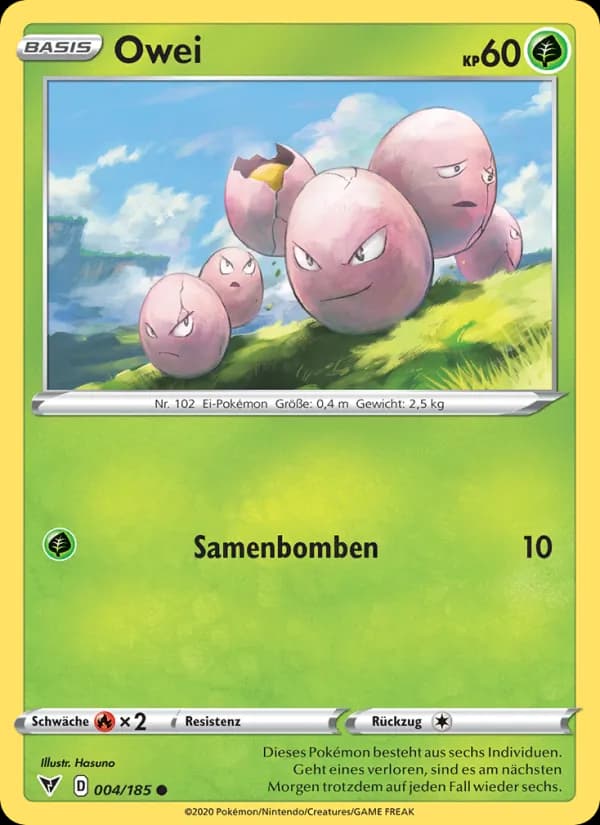 Owei card in German