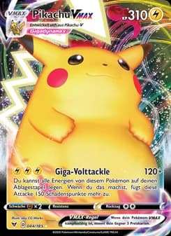 Pikachu VMAX card in German