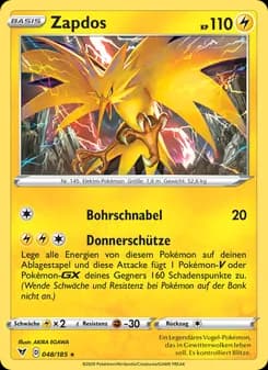 Zapdos card in German