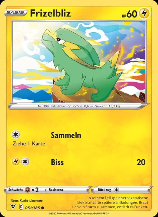 Frizelbliz card in German