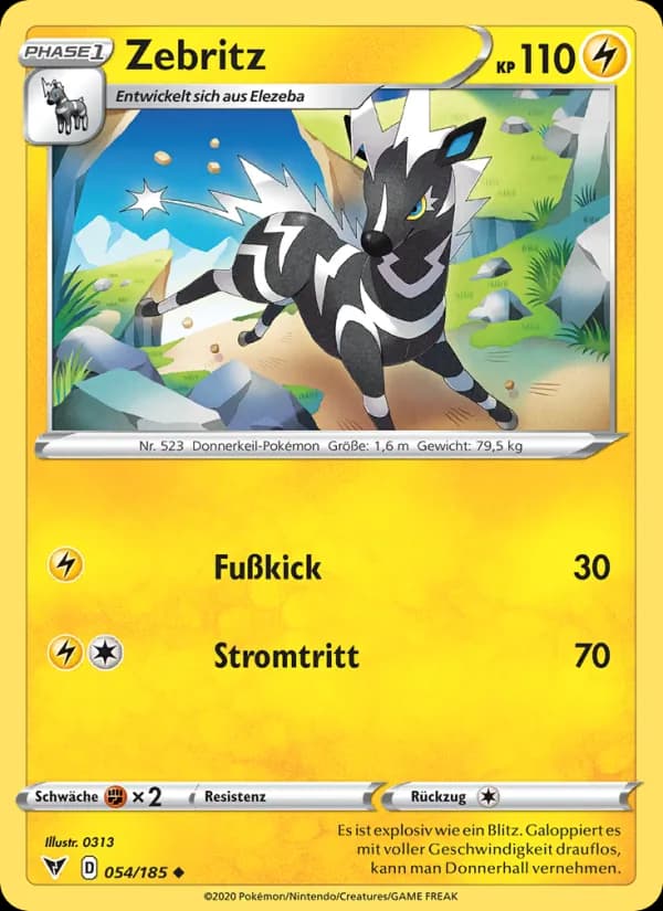 Zebritz card in German